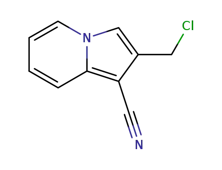 Molecular Structure of 731821-82-2 (2-(CHLOROMETHYL)INDOLIZINE-1-CARBONITRILE)