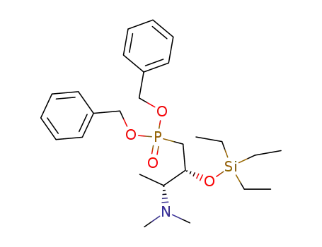 Phosphonic acid, [(2R,3R)-3-(dimethylamino)-2-[(triethylsilyl)oxy]butyl]-,
bis(phenylmethyl) ester