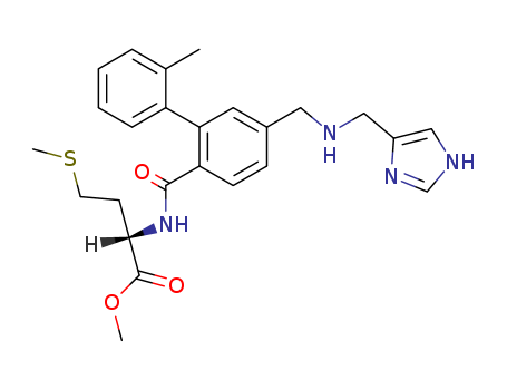 L-Methionine,N-[[5-[[(1H-imidazol-4-ylmethyl)amino]methyl]-2'-methyl[1,1'-biphenyl]-2-yl]carbonyl]-, methyl ester