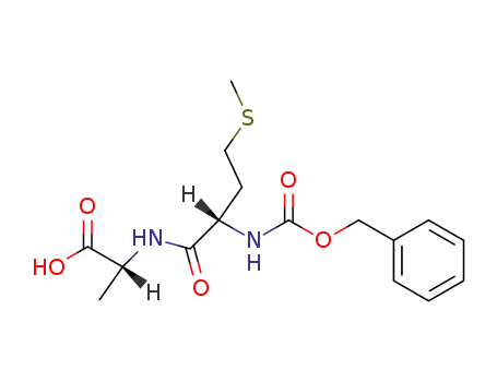 Molecular Structure of 17445-27-1 ((R)-2-[(S)-2-benzyloxycarbonylamino-4-methylsulfanylbytyrylamino]propanoic acid)