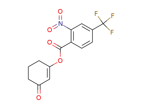 Molecular Structure of 118464-74-7 (2-nitro-4-trifluoromethyl-benzoic acid 3-oxo-cyclohex-1-enyl ester)