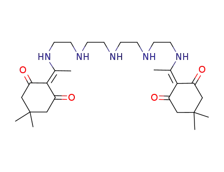 Molecular Structure of 936720-58-0 (1,13-bis[1-(4,4-dimethyl-2,6-dioxocyclohexylidene)ethyl]-tetraethylenepentamine)