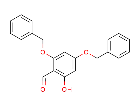 Molecular Structure of 863237-56-3 (Benzaldehyde, 2-hydroxy-4,6-bis(phenylmethoxy)-)