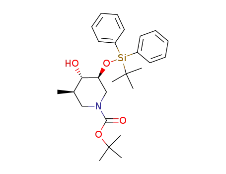 (3S,4S,5R)-N-tert-butoxycarbonyl-3-(tert-butyldiphenylsilyloxy)-4-hydroxy-5-methylpiperidine