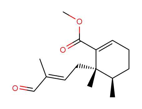 (5R,6S)-5,6-Dimethyl-6-((E)-3-methyl-4-oxo-but-2-enyl)-cyclohex-1-enecarboxylic acid methyl ester