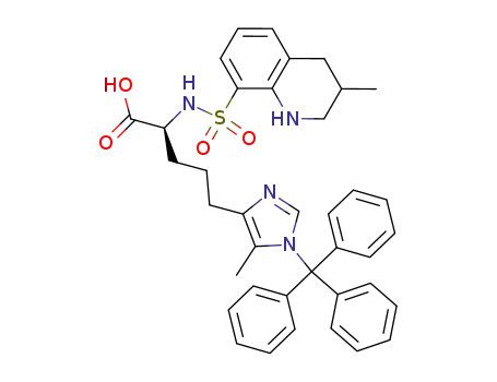 (2S)-2-[(1,2,3,4-tetrahydro-3-methyl-8-quinolinyl)sulfonyl]amino-5-[5-methyl-1-(triphenylmethyl)-1H-imidazol-4-yl]-pentanoic acid