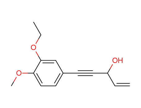 1-(3-ethoxy-4-methoxyphenyl)-3-hydroxy-4-penten-1-yne