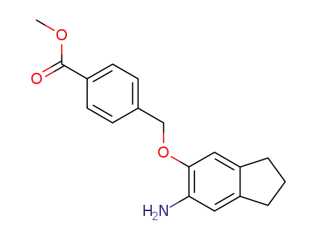 methyl 4-{[(6-amino-2,3-dihydro-1H-inden-5-yl)oxy]methyl}benzoate