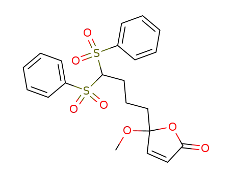 5-(4,4-bis-benzenesulfonyl-butyl)-5-methoxy-5<i>H</i>-furan-2-one