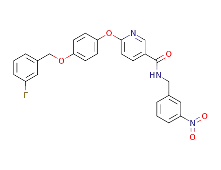 3-Pyridinecarboxamide,
6-[4-[(3-fluorophenyl)methoxy]phenoxy]-N-[(3-nitrophenyl)methyl]-