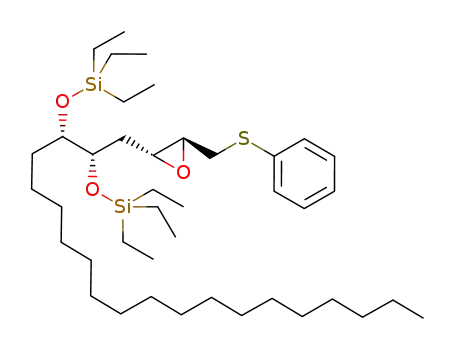 (2R,3S)-2-((2S,3S)-2,3-Bis-triethylsilanyloxy-icosyl)-3-phenylsulfanylmethyl-oxirane