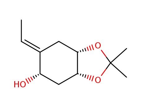 (1S,2E,4S,5R)-2-ethylidene-4,5-(dimethylmethylenedioxy)cyclohexan-1-ol