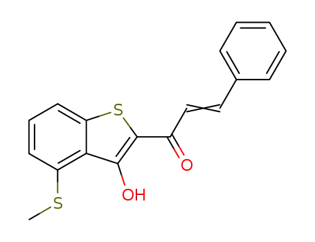 1-(3-hydroxy-4-methylsulfanylbenzo[b]thiophen-2-yl)-3-phenylprop-2-en-1-one