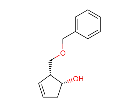 Molecular Structure of 325480-40-8 ((1R,2R)-2-((Benzyloxy)Methyl)cyclopent-3-enol)