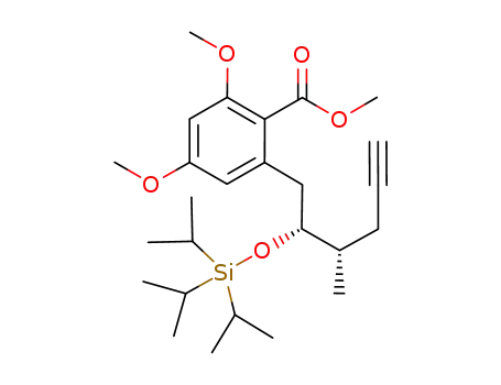 methyl 2,4-dimethoxy-6-{(2R,3S)-3-methyl-2-[(triisopropylsilyl)oxy]hex-5-ynyl}benzoate