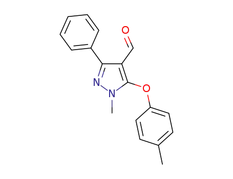 1-methyl-5-(4-methylphenoxy)-3-phenyl-1H-pyrazole-4-carbaldehyde