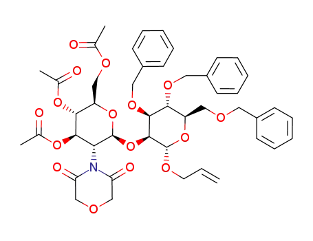 allyl 3,4,6-tri-O-acetyl-2-deoxy-2-diglycolylimido-β-D-glucopyranosyl-(1->2)-2,3,6-tri-O-benzyl-α-D-mannopyranoside