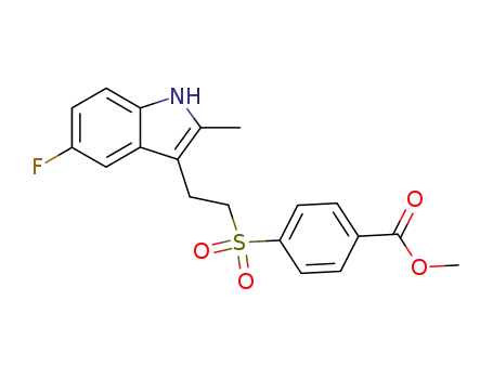 Benzoic acid, 4-[[2-(5-fluoro-2-methyl-1H-indol-3-yl)ethyl]sulfonyl]-,
methyl ester