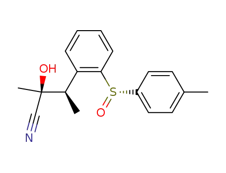 [2S,3R,(S)S]-2-hydroxy-2-methyl-3-[2-(p-tolylsulfinyl)phenyl]butanenitrile
