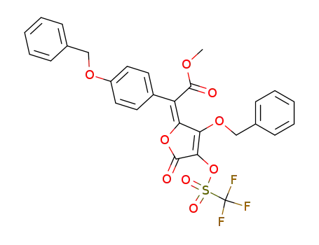 methyl {3-benzyloxy-5-oxo-4-[(trifluoromethylsulfonyl)oxy]furan-2(5H)-ylidene}(4-benzyloxyphenyl)acetate