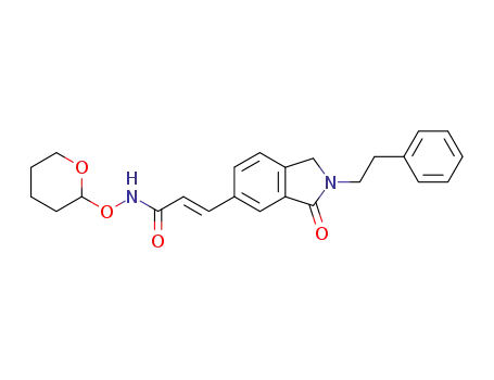 (E)-3-(1-oxo-2-phenethylisoindolin-6-yl)-N-(tetrahydro-2H-pyran-2-yloxy)acrylamide