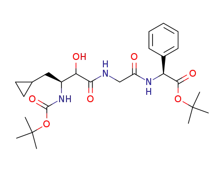 [2-(3-<i>tert</i>-butoxycarbonylamino-4-cyclopropyl-2-hydroxy-butyrylamino)-acetylamino]-phenyl-acetic acid <i>tert</i>-butyl ester