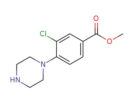 methyl 3-chloro-4-(piperazin-1-yl)benzoate