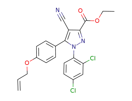 ethyl 5-(4-(allyloxy)phenyl)-1-(2,4-dichlorophenyl)-4-cyano-1H-pyrazole-3-carboxylate