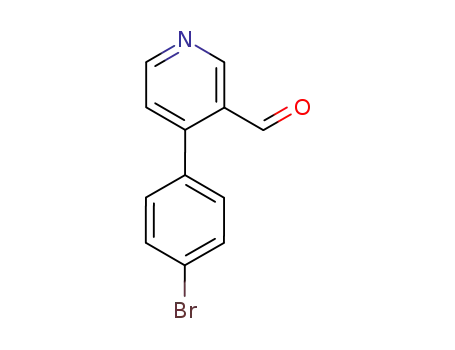 Molecular Structure of 376646-65-0 (4-(4-BROMOPHENYL)-3-PYRIDINECARBOXALDEHYDE)