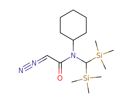Molecular Structure of 478369-64-1 (Acetamide, N-[bis(trimethylsilyl)methyl]-N-cyclohexyl-2-diazo-)