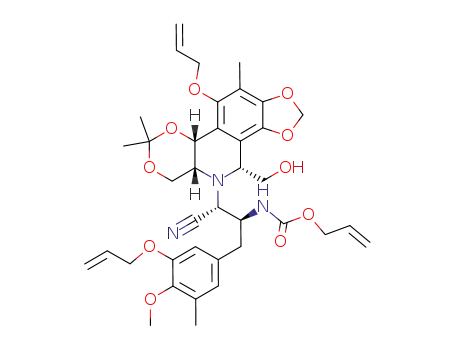 [(1S,2R)-2-((5R,7R,10R)-11-Allyloxy-7-hydroxymethyl-2,2,12-trimethyl-4,5,7,10-tetrahydro-1,3,15,17-tetraoxa-6-aza-cyclopenta[a]phenanthren-6-yl)-1-(3-allyloxy-4-methoxy-5-methyl-benzyl)-2-cyano-ethyl]-carbamic acid allyl ester