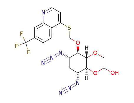 (4aR,5R,6S,8R,8aS)-6,8-Diazido-5-(7-trifluoromethyl-quinolin-4-ylsulfanylmethoxy)-octahydro-benzo[1,4]dioxin-2-ol