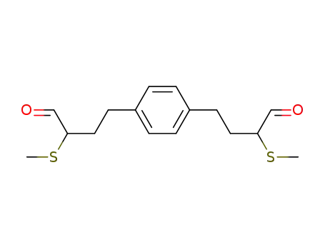 Molecular Structure of 888721-96-8 (4,4'-(1,4-phenylene)bis[2-(methylthio)butanal])
