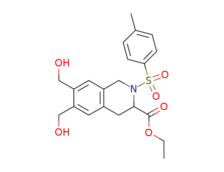 6,7-bis-hydroxymethyl-2-(toluene-4-sulfonyl)-1,2,3,4-tetrahydro-isoquinoline-3-carboxylic acid ethyl ester