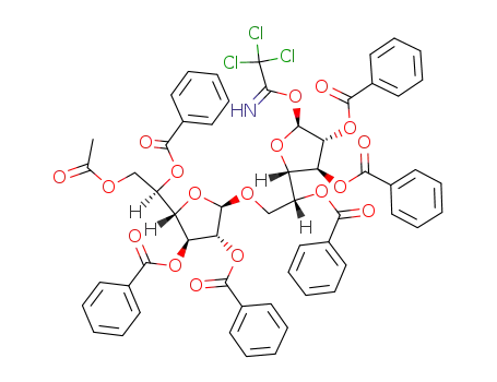 6-O-acetyl-2,3,5-tri-O-benzoyl-β-D-galactofuranosyl-(1->6)-2,3,5-tri-O-benzoyl-β-D-galactofuranosyl trichloroacetimidate