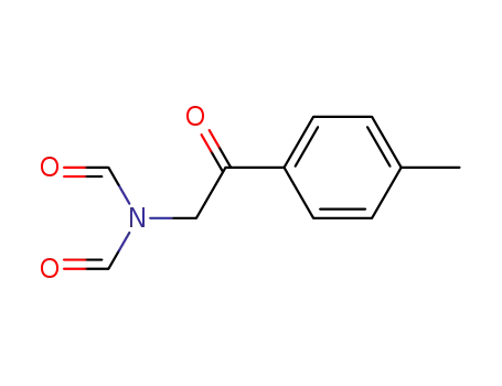 Molecular Structure of 127118-89-2 (Formamide, N-formyl-N-[2-(4-methylphenyl)-2-oxoethyl]-)