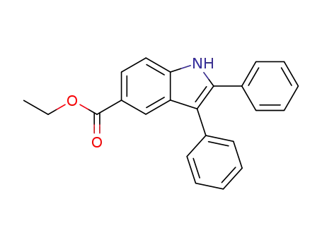 2,3-diphenyl-indole-5-carboxylic acid ethyl ester