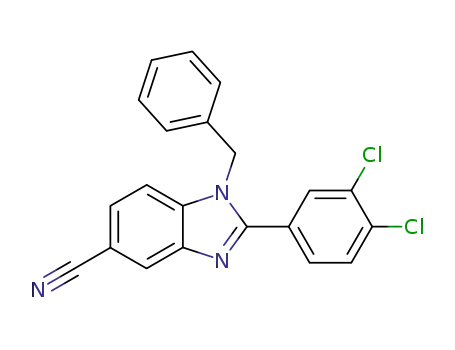 1-benzyl-2-(3,4-dichloro-phenyl)-1<i>H</i>-benzoimidazole-5-carbonitrile