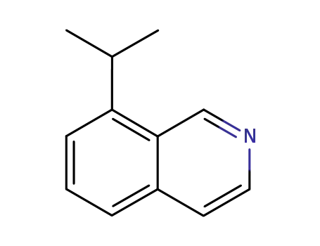 Molecular Structure of 261359-77-7 (Isoquinoline, 8-(1-methylethyl)- (9CI))
