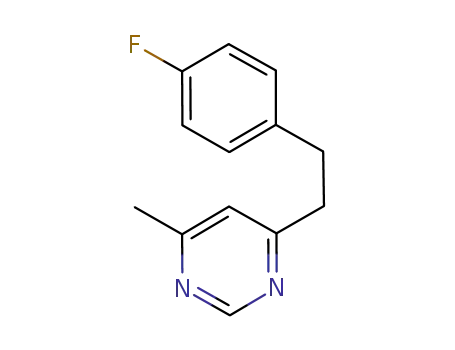 Molecular Structure of 329983-94-0 (4-[2-(4-fluorophenyl)ethyl]-6-methylpyrimidine)