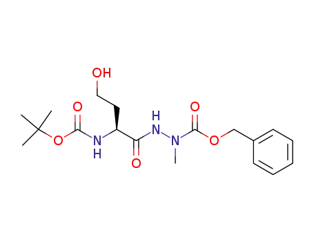 Hydrazinecarboxylic acid,
2-[(2S)-2-[[(1,1-dimethylethoxy)carbonyl]amino]-4-hydroxy-1-oxobutyl]-1
-methyl-, phenylmethyl ester