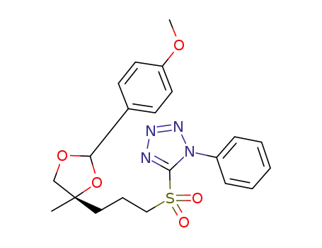 (S)-5-(3-(2-(4-methoxyphenyl)-4-methyl-1,3-dioxolan-4-yl)propylsulfonyl)-1-phenyl-1H-tetrazole