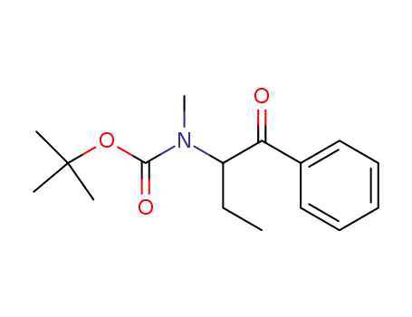 2-(N-tert-butoxycarbonyl-N-methylamino)-1-phenyl-1-butanone