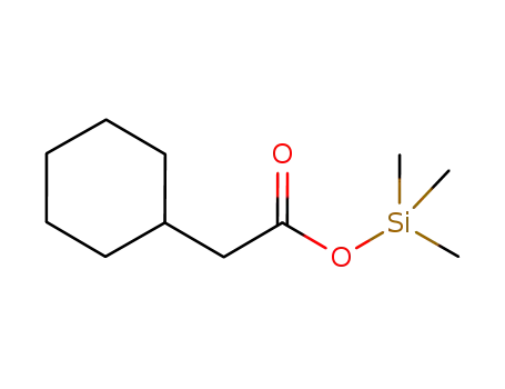 Molecular Structure of 74367-73-0 (Cyclohexaneacetic acid trimethylsilyl ester)