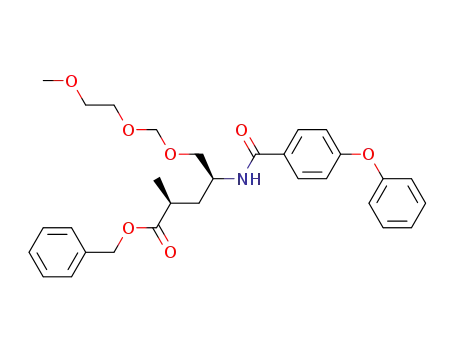 benzyl (2S,4S)-5-(2-methoxyethoxy)methoxy-2-methyl-4-[(4-phenoxybenzoyl)amino]pentanoate