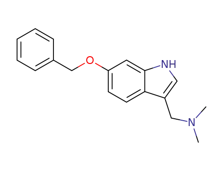 Molecular Structure of 57765-22-7 (6-BENZYLOXYGRAMINE)