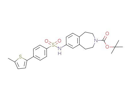 7-[4-(5-methyl-thiophen-2-yl)-benzenesulfonylamino]-1,2,4,5-tetrahydro-benzo[<i>d</i>]azepine-3-carboxylic acid <i>tert</i>-butyl ester