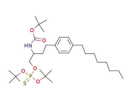 [1-(di-<i>tert</i>-butoxy-thiophosphoryloxymethyl)-3-(4-octyl-phenyl)-propyl]-carbamic acid <i>tert</i>-butyl ester