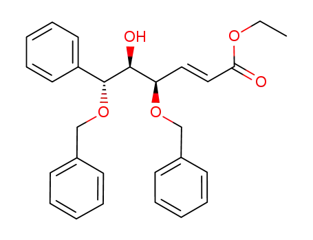(4R,5S,6R)-ethyl-4,6-bis(benzyloxy)-5-formiloxy-5-phenyl-(2E)-hexenoate