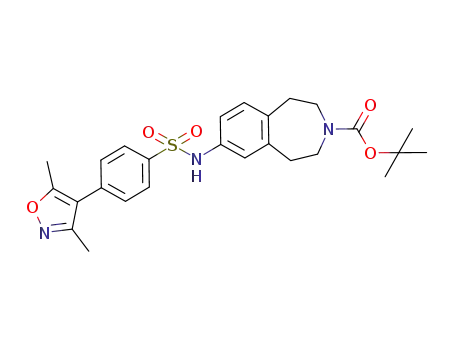 7-[4-(3,5-dimethyl-isoxazol-4-yl)-benzenesulfonylamino]-1,2,4,5-tetrahydro-benzo[<i>d</i>]azepine-3-carboxylic acid <i>tert</i>-butyl ester